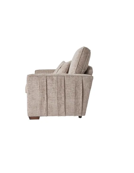 Rialto Fixed Armchair - Stone Fabric | Murphy Furniture