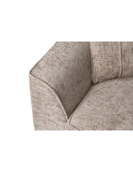 Rialto Fixed Armchair - Stone Fabric | Murphy Furniture