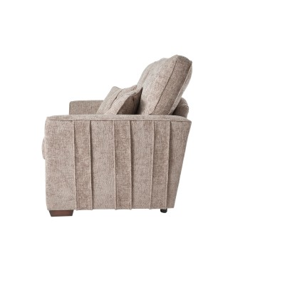 Rialto 2 Seater Fixed Sofa - Stone Fabric | Murphy Furniture