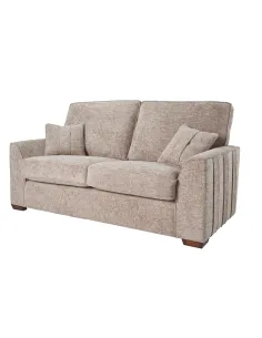 Rialto 3 Seater Fixed Sofa - Stone Fabric | Murphy Furniture 2