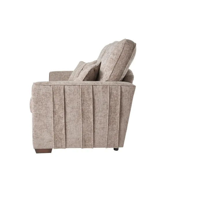 Rialto 1.5 Fixed Seater - Stone Fabric | Murphy Furniture