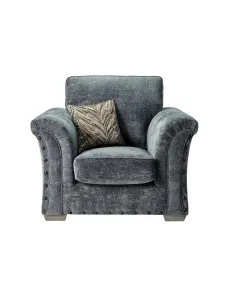 Quincy Fixed Armchair - Meridian Coal Fa | Murphy Furniture