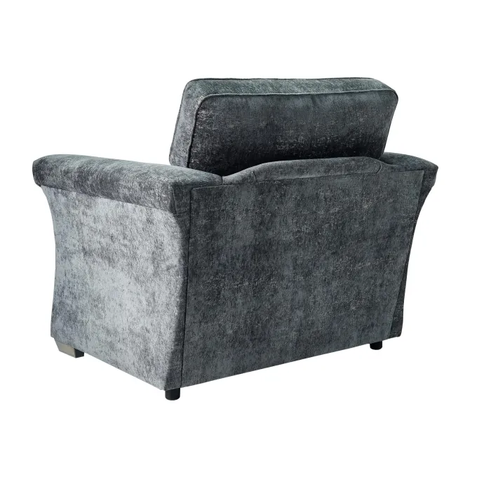 Quincy Fixed Armchair - Meridian Coal Fa | Murphy Furniture