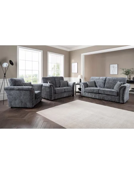Quincy 3+1+1 Fixed Seater Sofa Set - Mer | Murphy Furniture