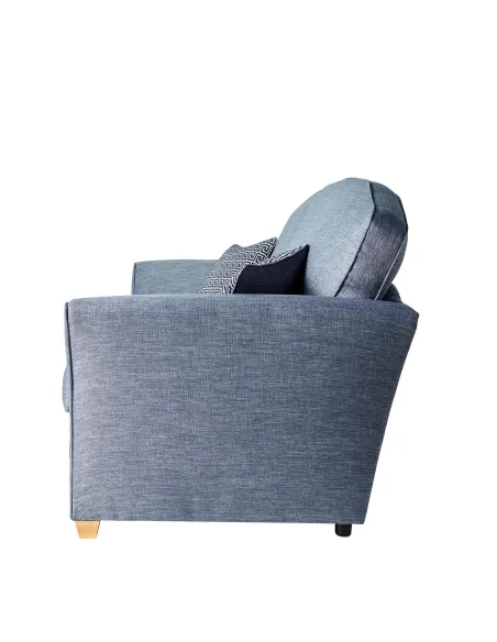 Tolado 3 Seater Fixed Sofa - London Denim | Murphy Furniture