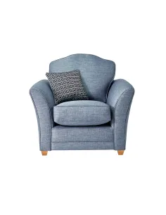 Tolado Fixed Armchair - London Denim | Murphy Furniture