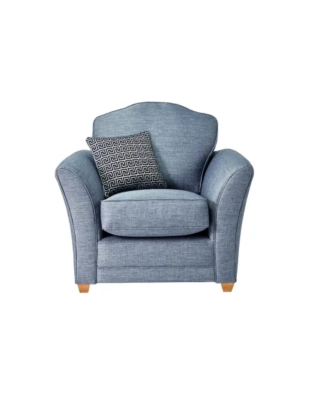Tolado Fixed Armchair - London Denim | Murphy Furniture
