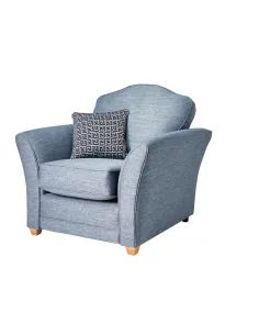Tolado Fixed Armchair - London Denim | Murphy Furniture 2