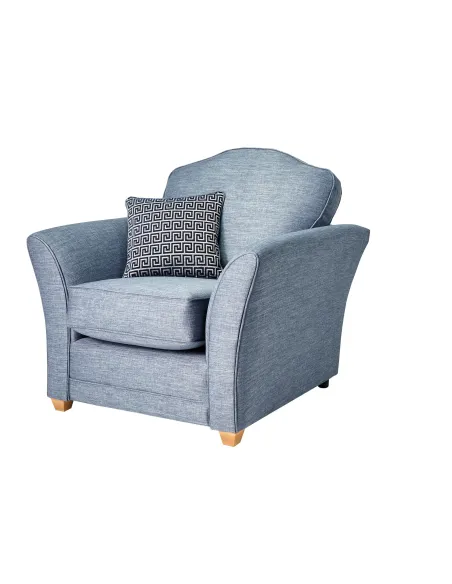Tolado Fixed Armchair - London Denim | Murphy Furniture
