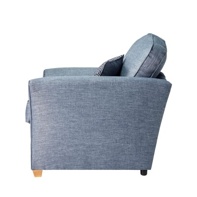 Tolado Fixed Armchair - London Denim | Murphy Furniture
