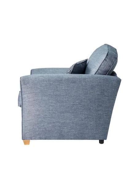 Tolado Fixed Armchair - London Denim | Murphy Furniture