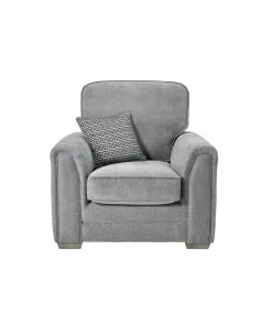Oakland Fixed Armchair - Ascot Shark Fab | Murphy Furniture 2
