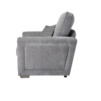 Oakland Fixed Armchair - Ascot Shark Fab | Murphy Furniture