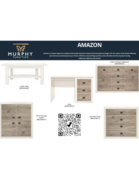 Amazon 4 Drawer Chest | Murphy Furniture