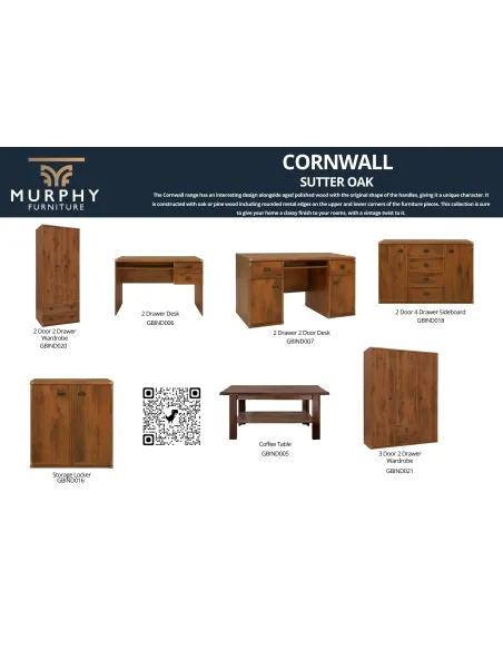 Cornwall Coffee Table with Shelf - Shutt | Murphy Furniture