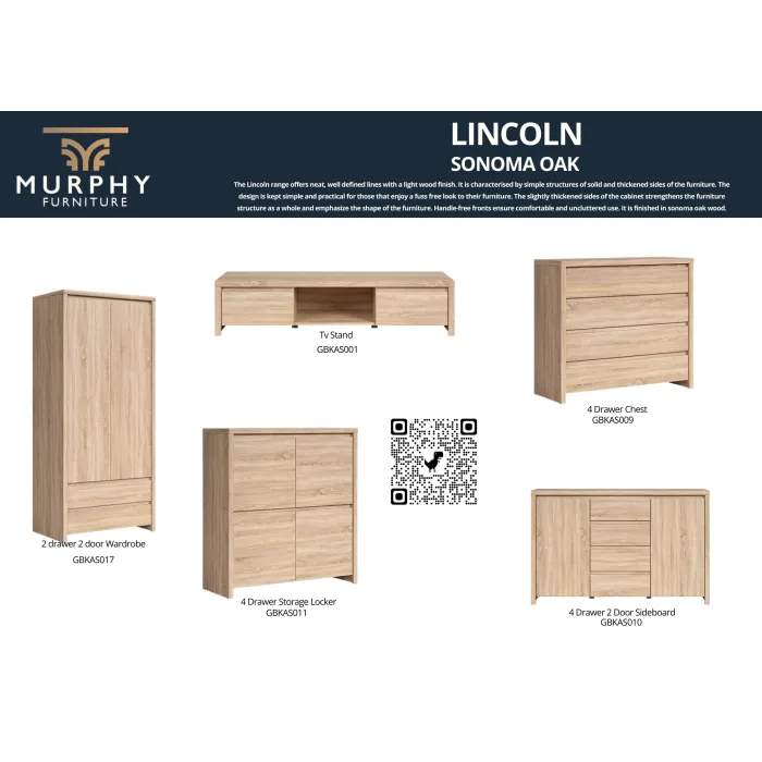Lincoln 4 Door Storage Locker - Sonoma O | Murphy Furniture