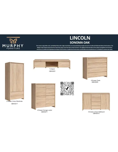 Lincoln 4 Door Storage Locker - Sonoma O | Murphy Furniture