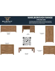 Marlborough Desk - Stirling Oak | Murphy Furniture 2