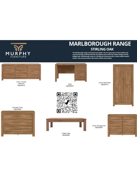 Marlborough 2 Door Wardrobe - Stirling O | Murphy Furniture