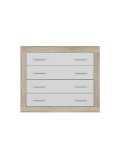 Camille 4 Drawer Chest - Sonoma Oak/White | Murphy Furniture 2