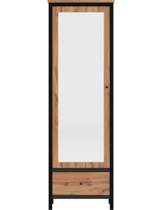 Leela 1 Door Mirrored Wardrobe - Tacho O | Murphy Furniture
