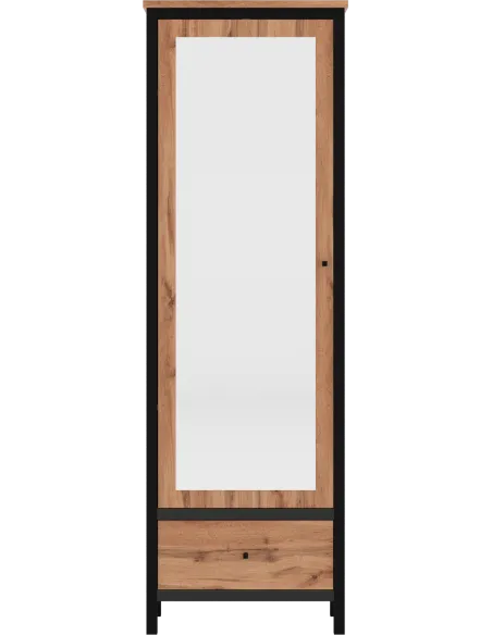 Leela 1 Door Mirrored Wardrobe - Tacho O | Murphy Furniture
