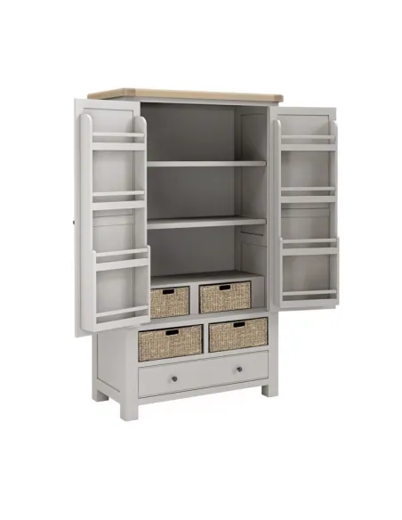 Marbury Larder Unit - Light Grey | Murphy Furniture