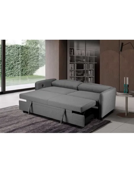 Sheila Light Grey Sofabed - Pepper | Murphy Furniture