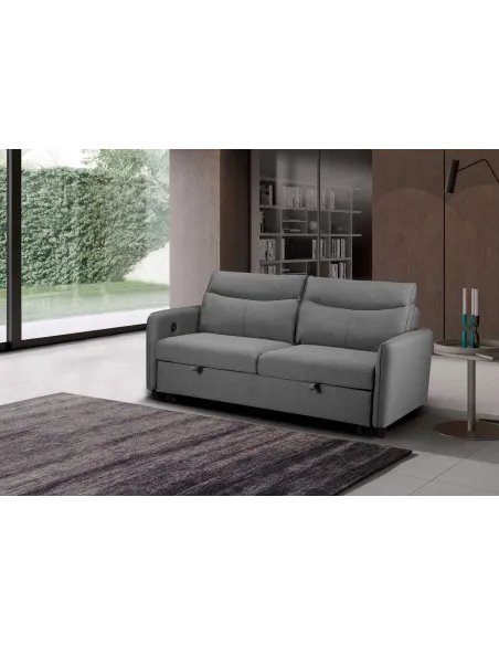 Sheila Light Grey Sofabed - Pepper | Murphy Furniture