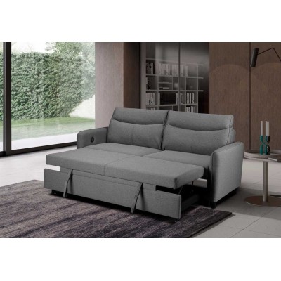 Sheila Light Grey Sofabed - Pepper | Murphy Furniture