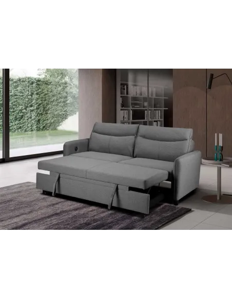 Sheila Light Grey Sofabed - Pepper | Murphy Furniture