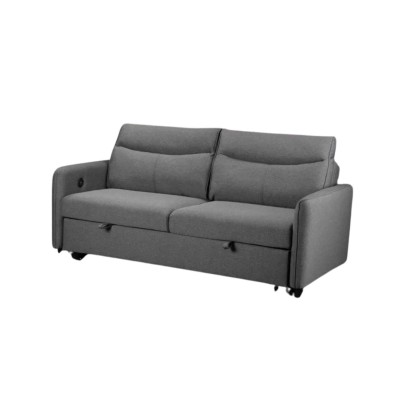 Sheila Light Grey Sofabed - Pepper | Murphy Furniture