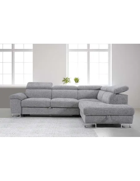 Roma RHF Corner Sofa - Grey | Murphy Furniture