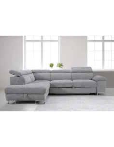 Roma LHF Corner Sofa - Grey | Murphy Furniture