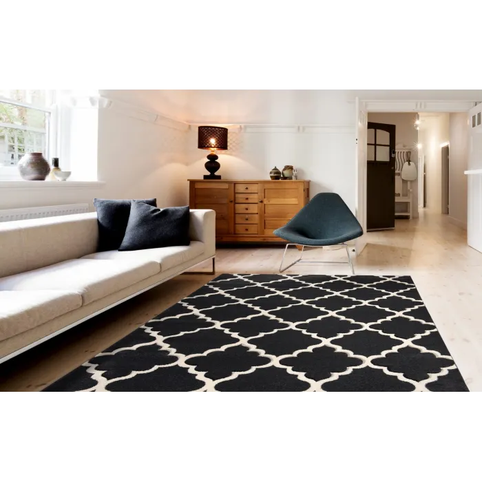 Darcy Dark Grey Rugs - Various Sizes | Murphy Furniture