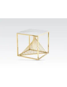 Calabria End Table - Sintered Stone and | Murphy Furniture