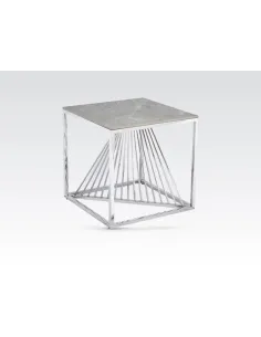 Calabria End Table - Sintered Stone and | Murphy Furniture