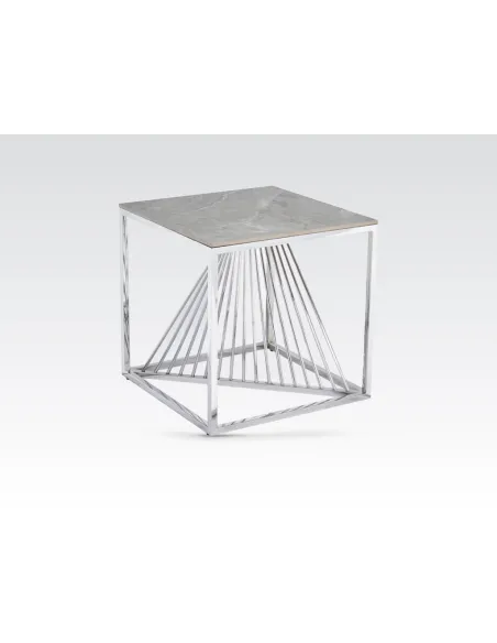 Calabria End Table - Sintered Stone and | Murphy Furniture