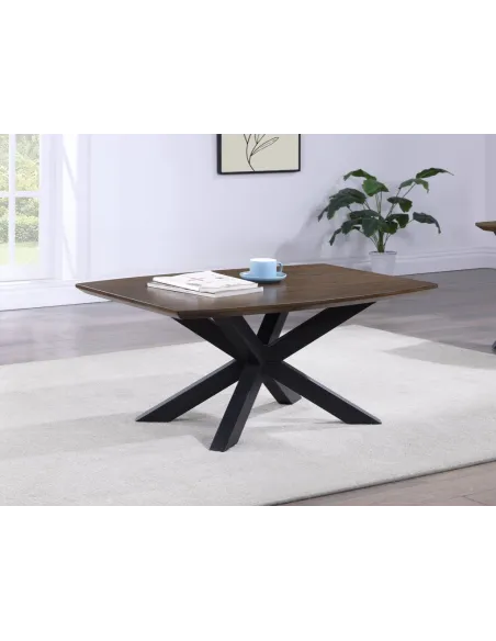 Nevada Curved Coffee Table - Mindi Wood | Murphy Furniture