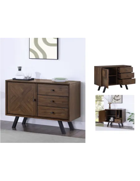 Nevada 1 Door 3 Drawer Sideboard - Mindi | Murphy Furniture