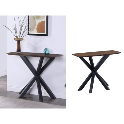 Nevada Curved Console Table - Mindi Wood | Murphy Furniture