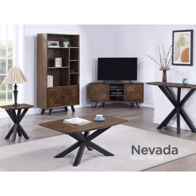 Nevada Curved Console Table - Mindi Wood | Murphy Furniture