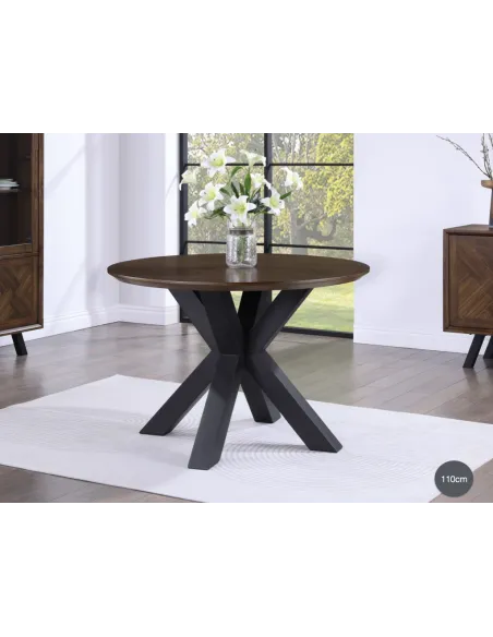 Nevada 110cm Round Dining Table - Mindi | Murphy Furniture