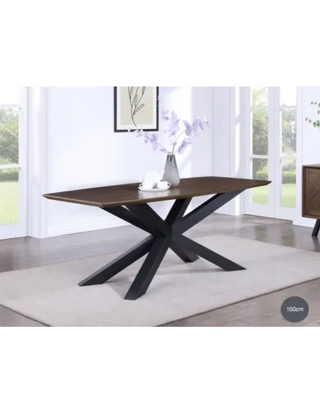 Nevada 150cm Dining Table - Mindi Wood | Murphy Furniture