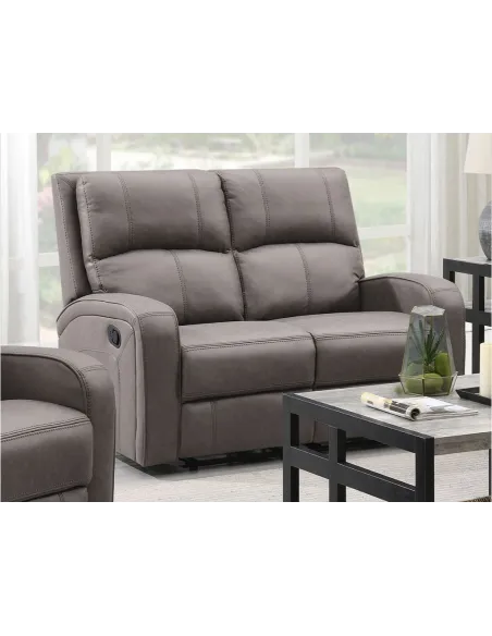 Silverton 2 Seater Recliner Sofa -Taupe | Murphy Furniture