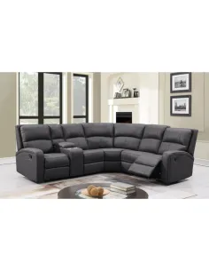 Silverton Corner Recliner Sofa - Grey | Murphy Furniture