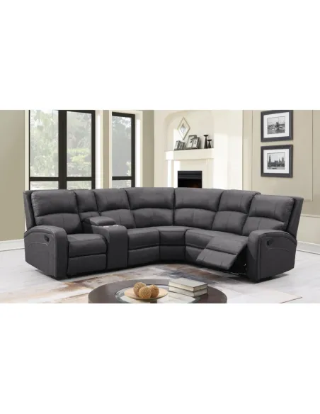 Silverton Corner Recliner Sofa - Grey | Murphy Furniture