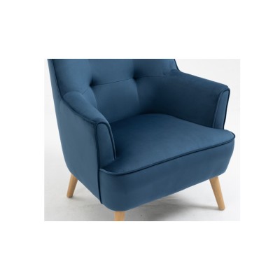 Tara Accent Chair - Navy Velvet | Murphy Furniture