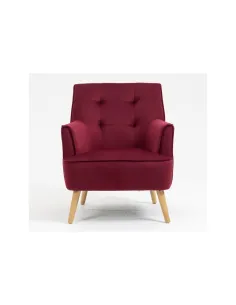 Tara Accent Chair - Dark Crimson Velvet | Murphy Furniture 2