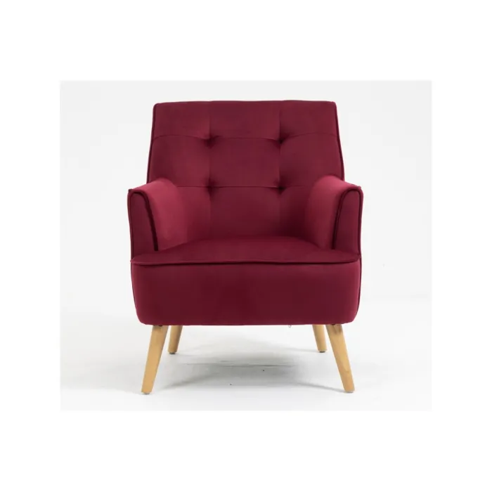 Tara Accent Chair - Dark Crimson Velvet | Murphy Furniture
